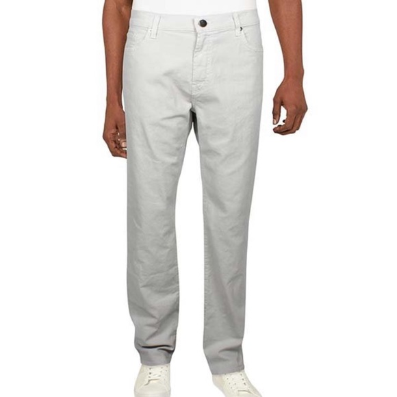 J Brand Awfwhite Denim Linen Blend Stright-Leg Jeans Men’s Size 40 NWT - Picture 2 of 3